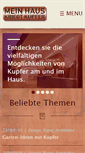 Mobile Screenshot of mein-haus-kriegt-kupfer.de
